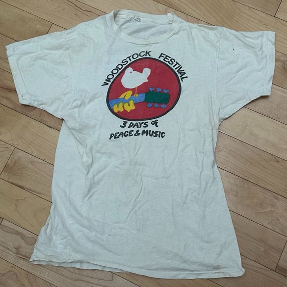 🎸 1979 Woodstock 10th Anniversary Vintage T-Shirt – XL – Rare Single-Stitch USA - Picture 8 of 11